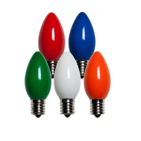 Holiday Bright Lights Holiday Bright Lights Incandescent C9 Multicolored 25 ct Replacement Christmas Light Bulbs 0.08 ft. BU25C9-OMUA